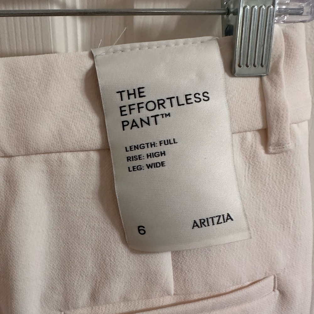 Aritzia Off-White Effortless Pant - Picture 6 of 7